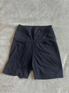Black High-Waist Shaping Shorts